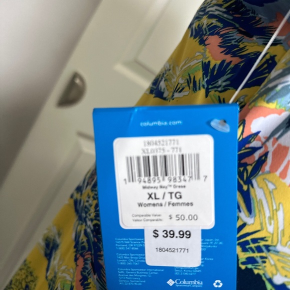 NWT COLUMBIA Multicolor Sleeveless XL Women Casual Run-About-Town or Beach Dress - Picture 11 of 11